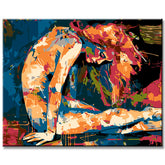 Painting by Numbers Abstract Isolated Embers I